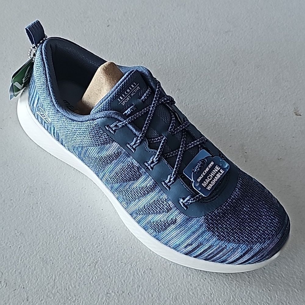 New Skechers Slip on Shoe, Vapor Foam Lite Spark in Slate, Size 6.5